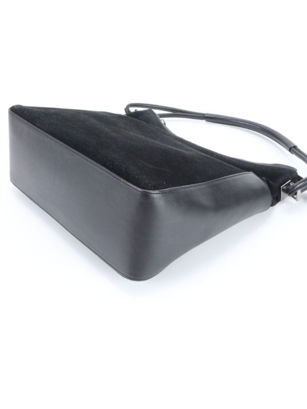 Gucci 001 Leather Shoulder Bag Black Tote Hand Eie - Picture 5 of 9